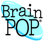 Words brain pop with blue background. 