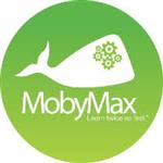 Green circle with whale inside and words Mobymax 