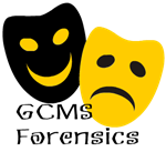 Drama mask in yellow and black 