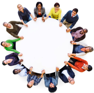 Circle of people 